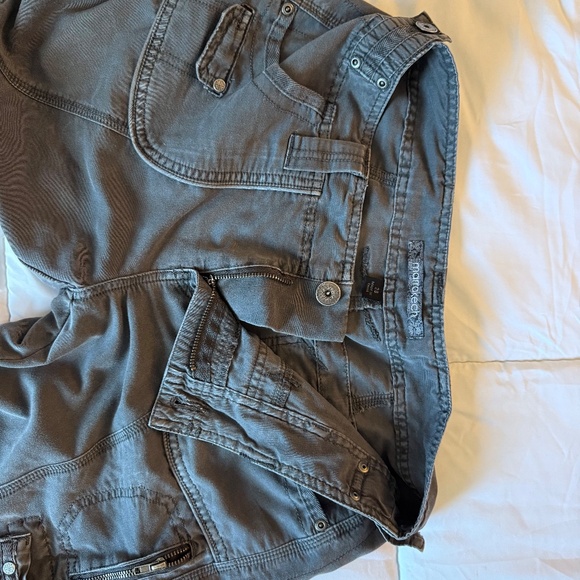 Vintage Dark Grey Convertible Festival Cargo Pants - Picture 4 of 10